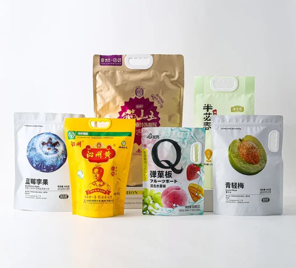plastic bag handle application food packaging bag