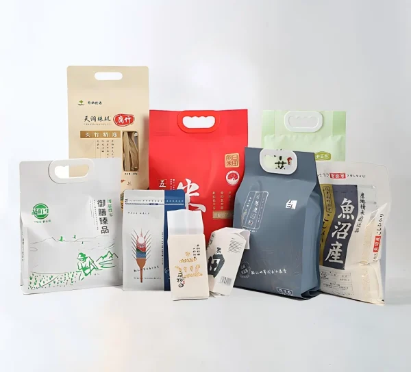 plastic bag handle application rice bag