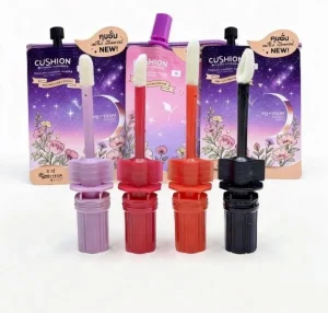 spout cap with lip brush