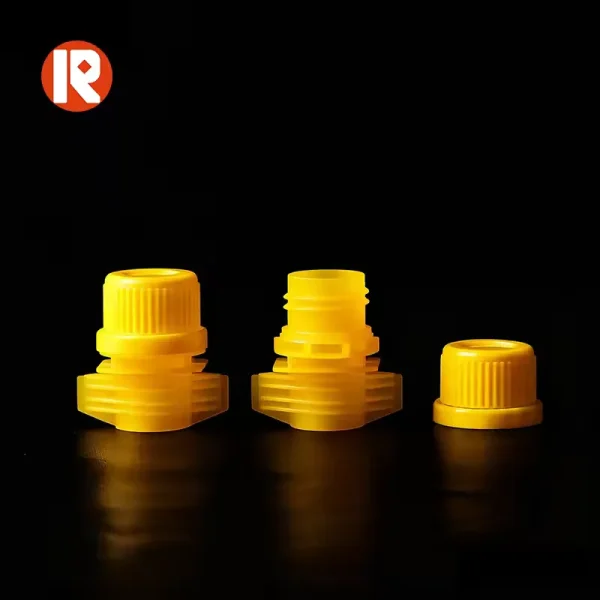 wholesale 20mm spout fitment cap 9 yellow