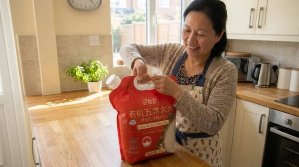 rice bag handle for rice brands